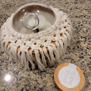 Young Living Aria diffuser with Macrame collar essential oils